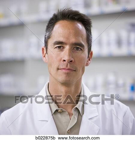 Stock Image - pharmacist at work. Fotosearch