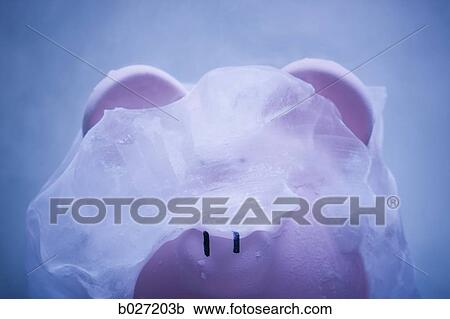 piggy bank covered in ice View Large Photo Image Stock Image - piggy bank covered in ice. Fotosearch