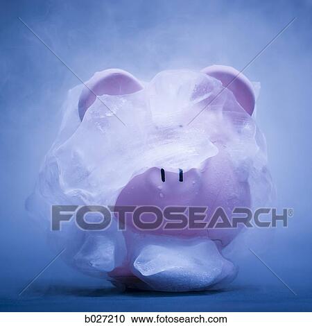 piggy bank covered in ice View Large Photo Image Stock Image - piggy bank covered in ice. Fotosearch