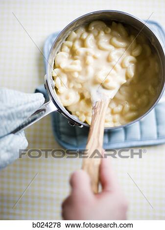 pot of macaroni and cheese View Large Photo Image Stock Photo - pot of macaroni and cheese. Fotosearch