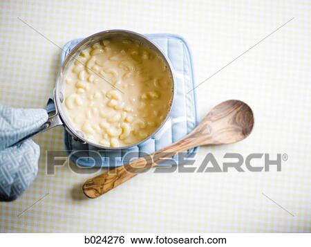 pot of macaroni and cheese View Large Photo Image Stock Photograph - pot of macaroni and cheese. Fotosearch
