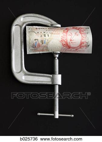 Stock Photograph - pound in a clamp. Fotosearch
