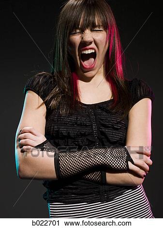rocker girl View Large Photo Image Stock Image - rocker girl. Fotosearch
