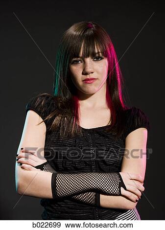 rocker girl View Large Photo Image Stock Photo - rocker girl. Fotosearch
