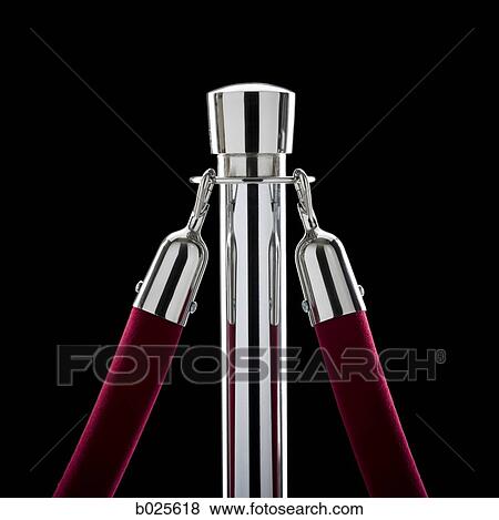 rope stand with a velvet rope attached View Large Photo Image Stock Photo - rope stand with a velvet rope attached. Fotosearch