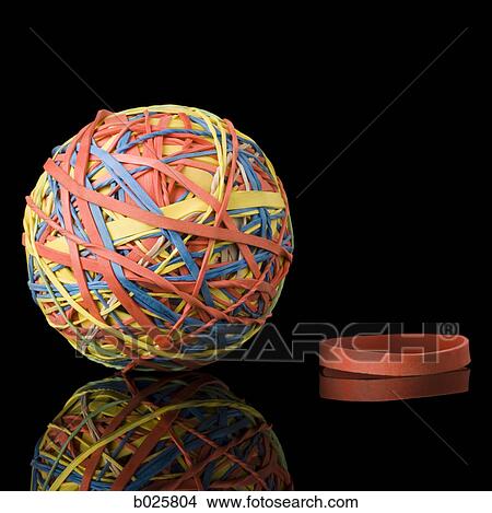 rubber band and a rubber band ball View Large Photo Image Picture - rubber band and a rubber band ball. Fotosearch