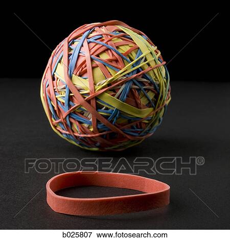 rubber band and a rubber band ball View Large Photo Image Stock Photo - rubber band and a rubber band ball. Fotosearch