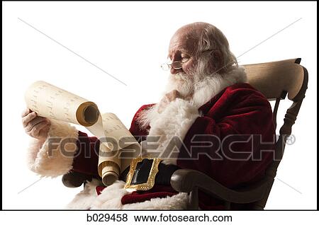 santa claus checking his list View Large Photo Image Stock Photo - santa claus checking his list. Fotosearch