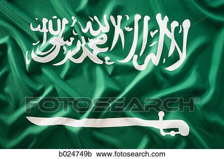 saudi arabian flag View Large Photo Image Stock Image - saudi arabian flag. Fotosearch