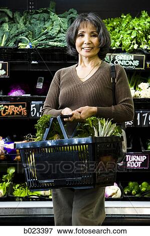 senior woman at the supermarket View Large Photo Image Stock Photo - senior woman at the supermarket. Fotosearch