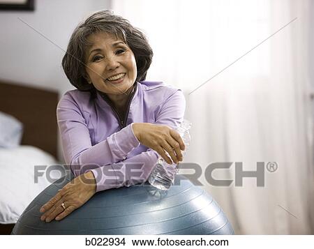 senior woman working out View Large Photo Image Picture - senior woman working out. Fotosearch