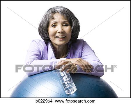senior woman working out View Large Photo Image Picture - senior woman working out. Fotosearch
