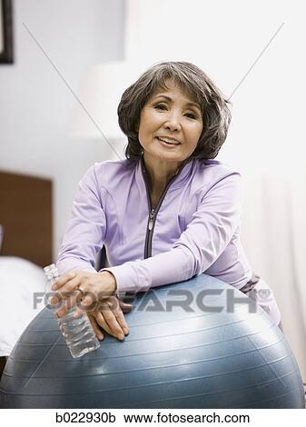 senior woman working out View Large Photo Image Stock Image - senior woman working out. Fotosearch