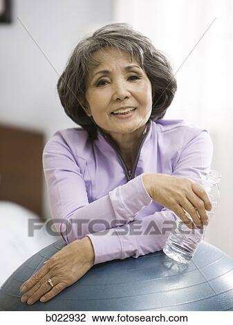 senior woman working out View Large Photo Image Stock Image - senior woman working out. Fotosearch