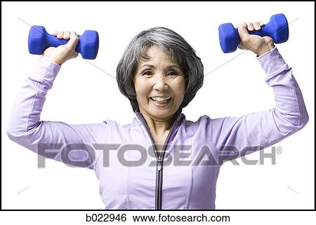 senior woman working out View Large Photo Image Stock Photograph - senior woman working out. Fotosearch
