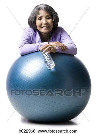 senior woman working out View Large Photo Image Stock Photograph - senior woman working out. Fotosearch