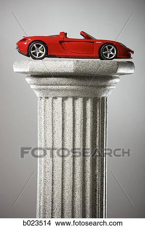 sports car on a pedestal View Large Photo Image Picture - sports car on a pedestal. Fotosearch