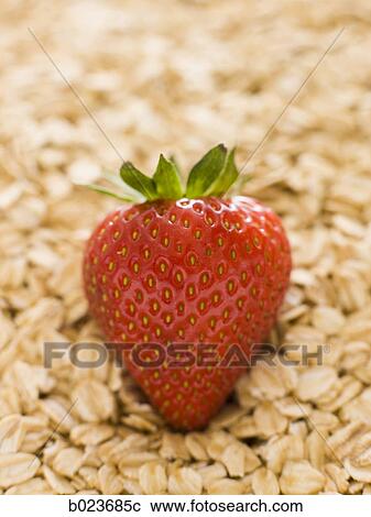 strawberries and oats View Large Photo Image Stock Image - strawberries and oats. Fotosearch