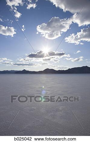 sunset over the salt flats View Large Photo Image Stock Image - sunset over the salt flats. Fotosearch