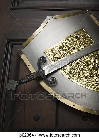 sword and shield View Large Photo Image Stock Photo - sword and shield. Fotosearch
