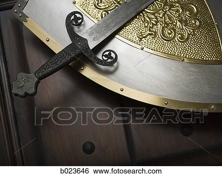 Stock Photograph - sword and shield. Fotosearch