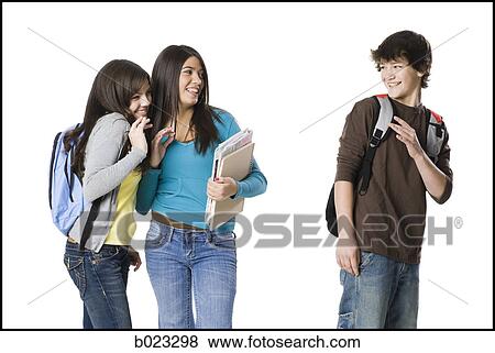 teenage girls and boy View Large Photo Image Stock Photo - teenage girls and boy. Fotosearch