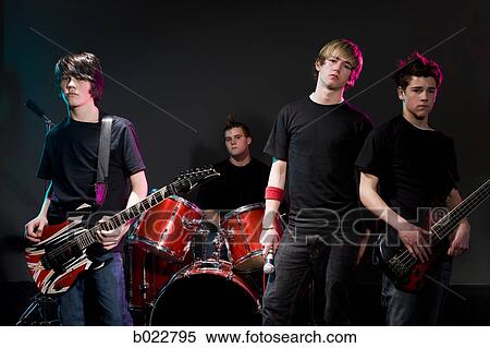 teenage rock band View Large Photo Image Stock Photography - teenage rock band. Fotosearch