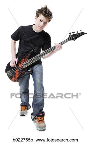teenager with an electric guitar View Large Photo Image Stock Image - teenager with an electric guitar. Fotosearch