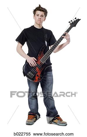 teenager with an electric guitar View Large Photo Image Stock Photography - teenager with an electric guitar. Fotosearch