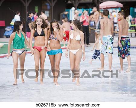 teenagers at a waterpark View Large Photo Image Stock Image - teenagers at a waterpark. Fotosearch