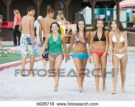 teenagers at a waterpark View Large Photo Image Stock Photo - teenagers at a waterpark. Fotosearch
