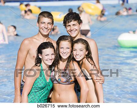 teenagers at a waterpark View Large Photo Image Stock Photography - teenagers at a waterpark. Fotosearch