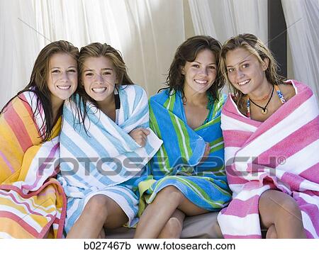 teenagers in a poolside cabana View Large Photo Image Stock Image - teenagers in a poolside cabana. Fotosearch