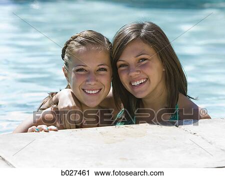 teenagers in a swimming pool View Large Photo Image Stock Image - teenagers in a swimming pool. Fotosearch