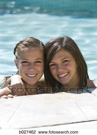 teenagers in a swimming pool View Large Photo Image Stock Image - teenagers in a swimming pool. Fotosearch