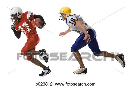 Stock Image - two football players. Fotosearch