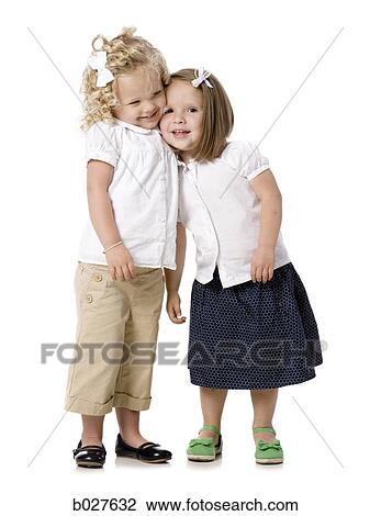 two little girls View Large Photo Image Stock Image - two little girls. Fotosearch