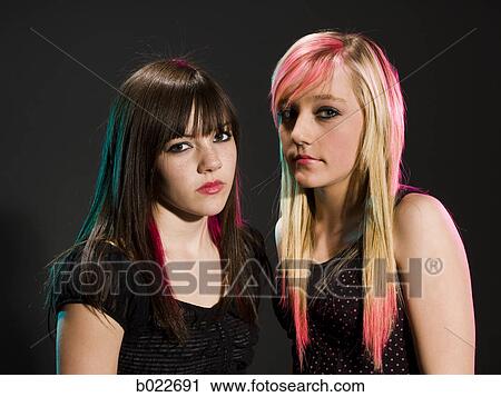 two rocker girls View Large Photo Image Stock Image - two rocker girls. Fotosearch