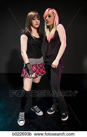 two rocker girls View Large Photo Image Stock Image - two rocker girls. Fotosearch