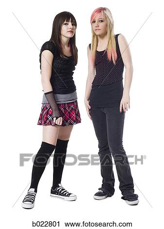 two rocker girls View Large Photo Image Stock Image - two rocker girls. Fotosearch