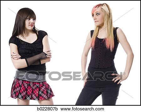 two rocker girls View Large Photo Image Stock Image - two rocker girls. Fotosearch