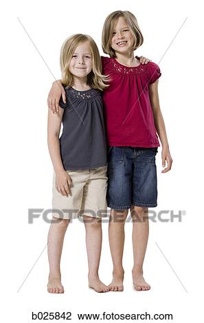 Stock Image - two sisters. Fotosearch
