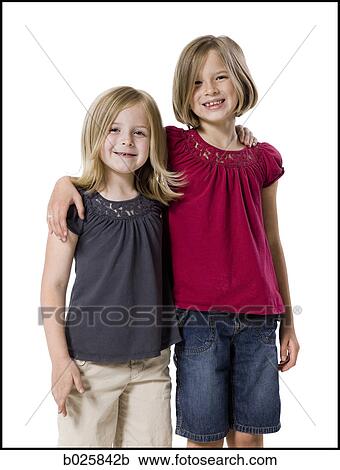Stock Image - two sisters. Fotosearch
