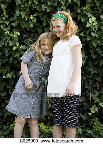 Stock Image - two sisters. Fotosearch