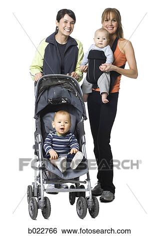 two women and their babies View Large Photo Image Stock Photograph - two women and their babies. Fotosearch