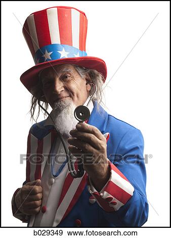 uncle sam wearing a stethoscope View Large Photo Image Stock Photo - uncle sam wearing a stethoscope. Fotosearch
