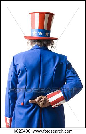uncle sam with his fingers crossed behind his back View Large Photo Image Stock Photograph - uncle sam with his fingers crossed behind his back. Fotosearch