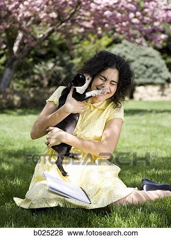 woman and her dog View Large Photo Image Stock Photo - woman and her dog. Fotosearch