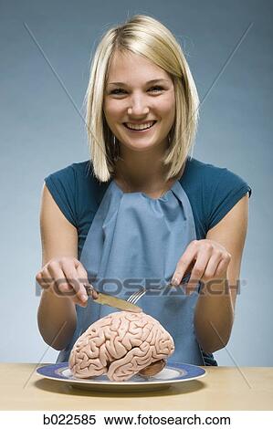 woman eating "brain food" View Large Photo Image Stock Photography - woman eating "brain food". Fotosearch