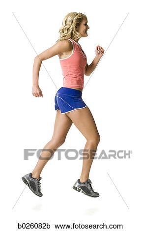 Stock Image - woman exercising. Fotosearch